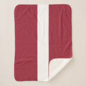 Letse vlag sherpa deken (Voorkant)