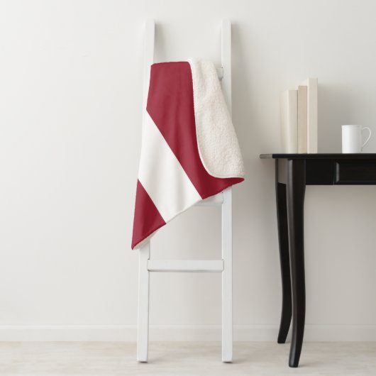 Letse vlag sherpa deken (In situ)