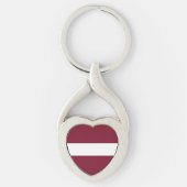 Letse vlag sleutelhanger (Voorkant)