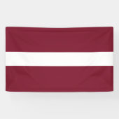 Letse vlag spandoek (Horizontaal)
