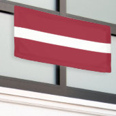 Letse vlag spandoek (Buitenkant Gebouw)