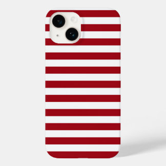 Letse vlag strepen Land symbool lijnen rood wit Case-Mate iPhone 14 Hoesje