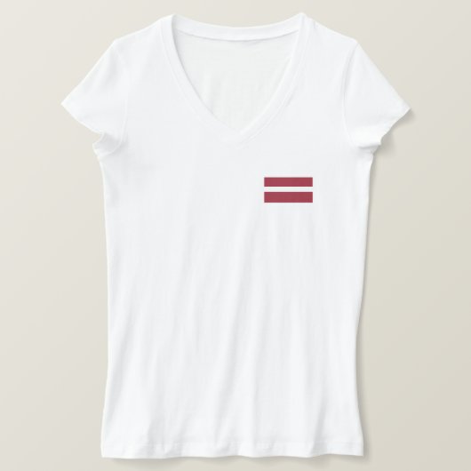 Letse vlag t-shirt (Design voorkant)