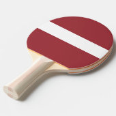 Letse vlag tafeltennisbatje (Voorkant Gekanteld)