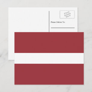 Letse vlag, vlag van Letland Briefkaart