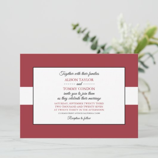 Letse Vlag, Vlag van Letland Huwelijk Kaart (Staand voorkant)