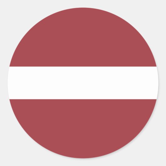 Letse vlag, vlag van Letland Ronde Sticker (Voorkant)
