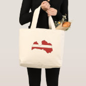 Letse vlaggenkaart grote tote bag (Voorkant (product))
