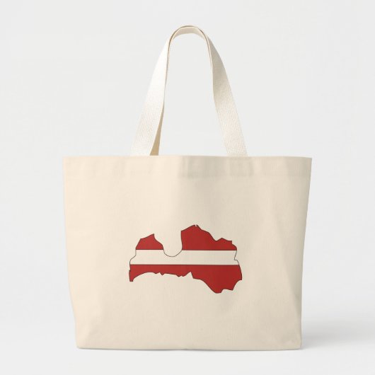 Letse vlaggenkaart grote tote bag (Voorkant)