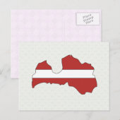 Letse vlaggenkaart — volledige grootte briefkaart (Voorkant / Achterkant)