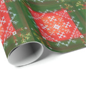 Letse volkskunst met symbolen olieverschilderen Cadeaupapier (Rol Hoek)