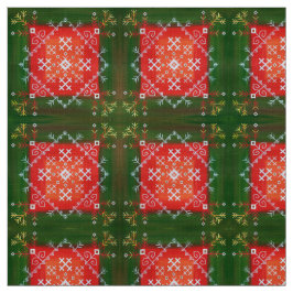  Letse volkskunst met symbolen olieverschilderen Stof