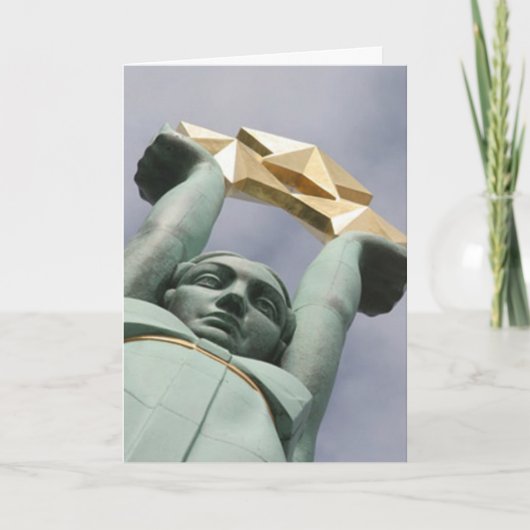 Letse Vrijheidsmonument kaart (Voorkant)