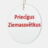 Letse vrolijke kerst Ornament (Links)