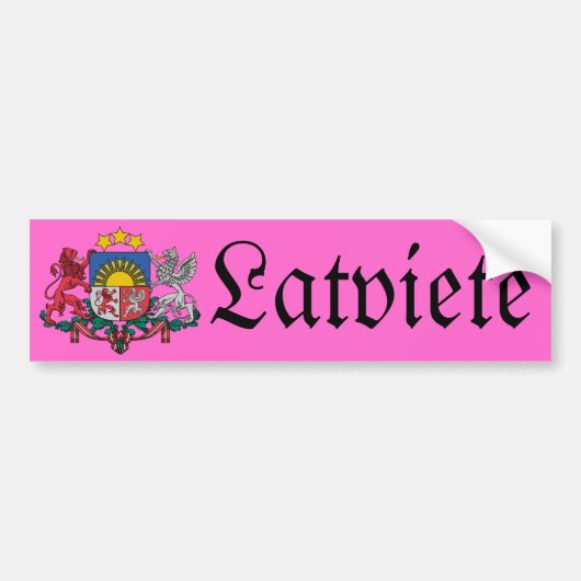 Letse vrouw bumper sticker (Voorkant)