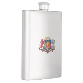 Letse wapenmantel heupfles (Rechts)