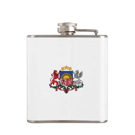 Letse wapenmantel heupfles (Achterkant)