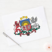 Letse wapenmantel ovale sticker (Envelop)