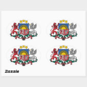 Letse wapenmantel ovale sticker (Vel)