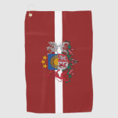 Letse wapenschild  golfhanddoek (Voorkant)