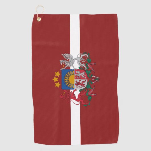 Letse wapenschild  golfhanddoek (Voorkant)