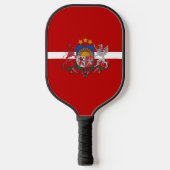 Letse wapenschild pickleball paddle (Voorkant)