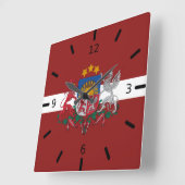 Letse wapenschild vierkante klok (Hoek)