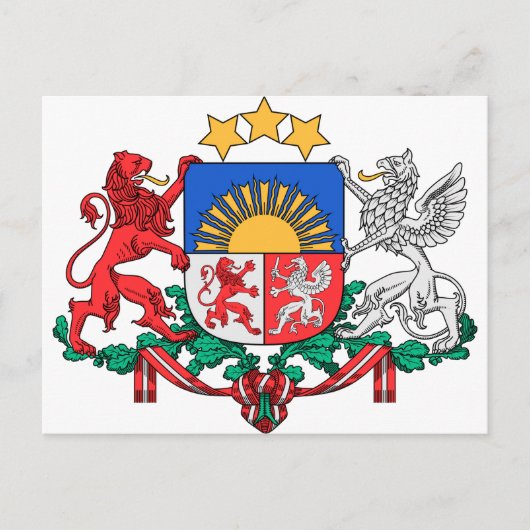 Letse wapenstilstand briefkaart (Voorkant)