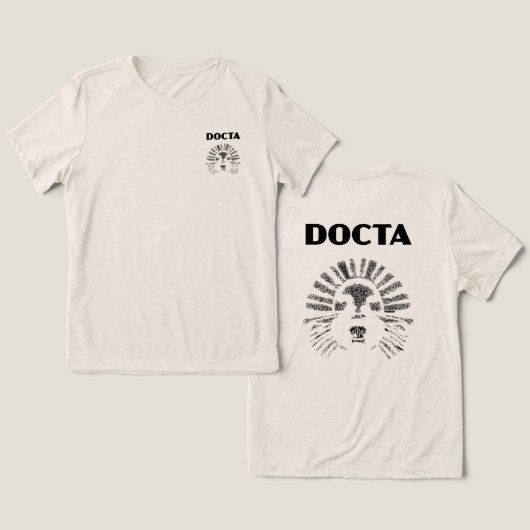 Letsel van stip van dotta Tri-Blend shirt (Ontwerp Voorkant & Achterkant)