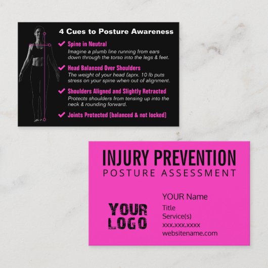 Letselpreventie Visitekaartje (Voorkant / Achterkant)