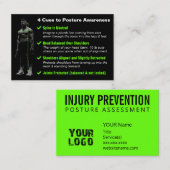 Letselpreventie Voorlichting bedrijfscentra Visitekaartje (Voorkant / Achterkant)