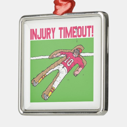 Letsels bij time-out metalen ornament (Links)