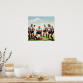 Letsels breken - Rugby Art-afdrukken Poster (Keuken)
