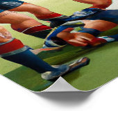 Letsels breken - Rugby Art-afdrukken Poster (Hoek)