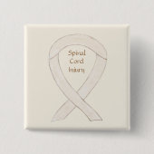 Letsels en intoxicaties op ruggengraat vierkante button 5,1 cm (Voorkant)