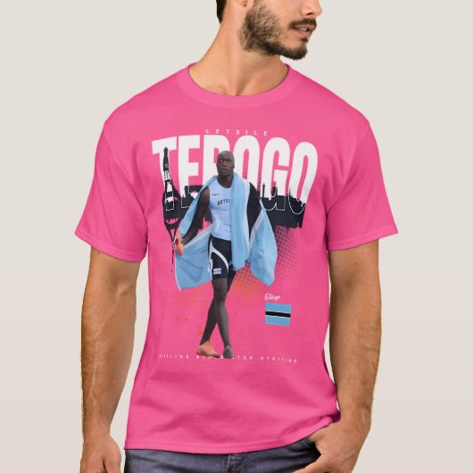 Letsile Tebogo T-shirt (Voorkant)