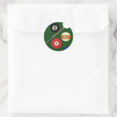 Letsplay-pool Ronde Sticker (Tas)