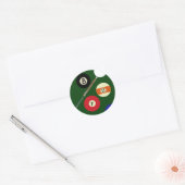 Letsplay-pool Ronde Sticker (Envelop)