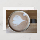 Lette kunst op een houten tafel briefkaart (Voorkant / Achterkant)