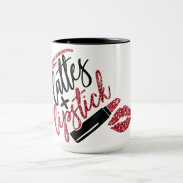 Letten en lippenstift Faux Glitter Red Mok