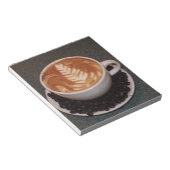 Letten voor kunst en koffie notitieblok (Schuin)