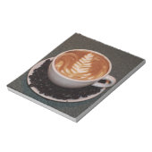 Letten voor kunst en koffie notitieblok (Linkerzijde)