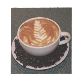 Letten voor kunst en koffie notitieblok