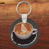 Letten voor kunst en koffie sleutelhanger (Voorkant)