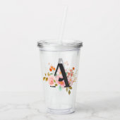 Letter A Acryl Drinkbeker (Achterkant)