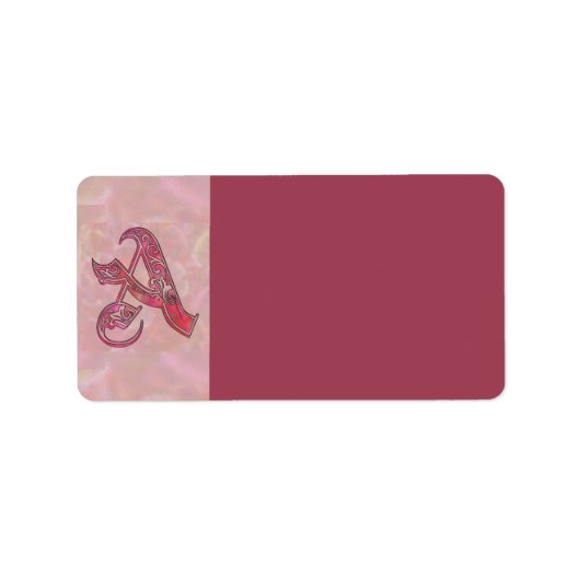 Letter A-adreslabel Etiket (Voorkant)