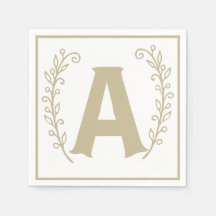 Letter A Alfabet Block Genderneutraal Baby shower