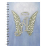 Letter A Angel Monogram Notitieboek (Voorkant)