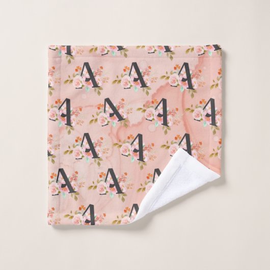 Letter A Bad Handdoek (Wasdoekje)