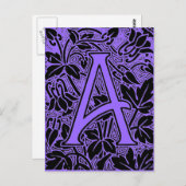 letter A Briefkaart (Voorkant / Achterkant)